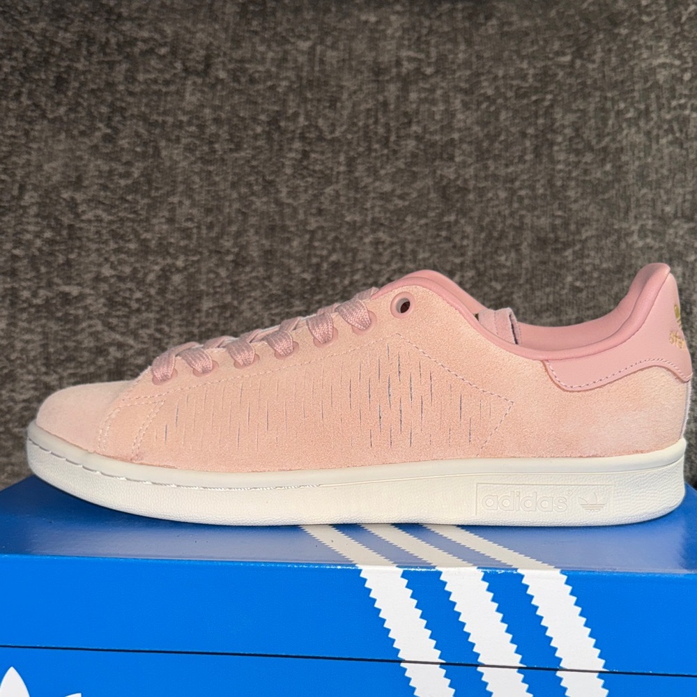 adidas Women’s Pink Suede Sneakers